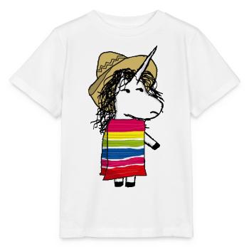Mexikanisches Einhorn - Stanley/Stella Kinder T-Shirt MINI CREATOR  - Weiß - Vorne - Maike (125cm)