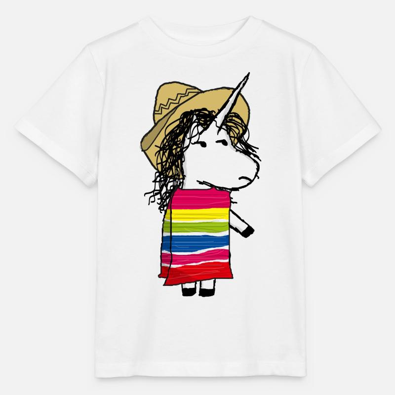 Mexikanisches Einhorn - Stanley/Stella Kinder T-Shirt MINI CREATOR  - Weiß