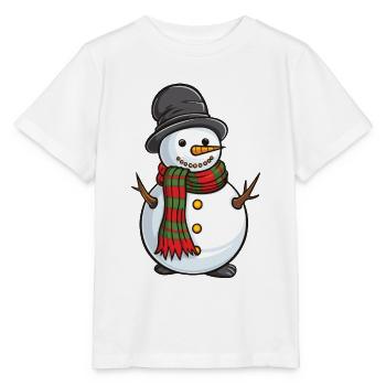 Bonhomme de neige Bande dessinée - T-shirt bio MINI CREATOR Stanley/Stella Enfant - blanc - Devant - Maike (125cm)