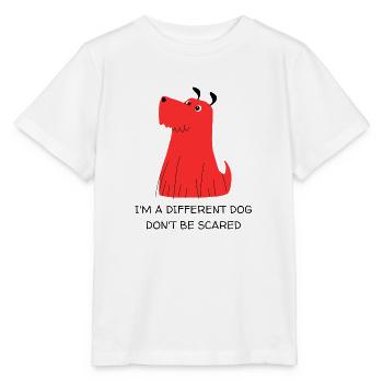 Ich bin ein anderer Hund, hab keine Angst - Vielfalt - Stanley/Stella Kinder T-Shirt MINI CREATOR  - Weiß - Vorne - Maike (125cm)