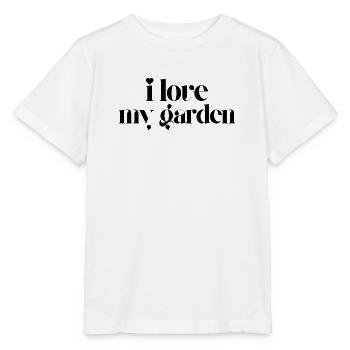 i love my garden - Stanley/Stella MINI CREATOR Kids’ T-Shirt - white - Front - Maike (125cm)