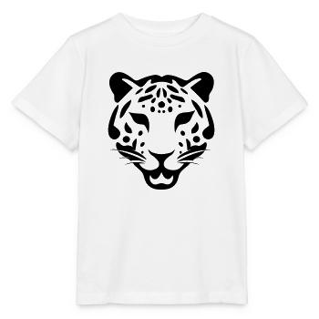 Léopard - T-shirt bio MINI CREATOR Stanley/Stella Enfant - blanc - Devant - Maike (125cm)