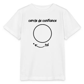 cercle de confiance - T-shirt bio MINI CREATOR Stanley/Stella Enfant - blanc - Devant - Maike (125cm)
