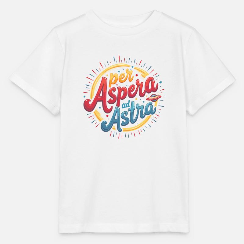 « Per Aspera ad Astra » - Style et détermination - T-shirt bio MINI CREATOR Stanley/Stella Enfant - blanc