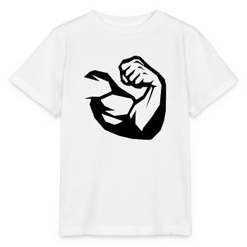 Biceps Fitness - T-shirt bio MINI CREATOR Stanley/Stella Enfant - blanc - Devant - Maike (125cm)