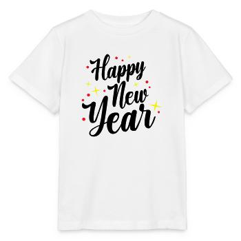 Happy New Year New Year's Eve - Stanley/Stella MINI CREATOR Kids’ T-Shirt - white - Front - Maike (125cm)