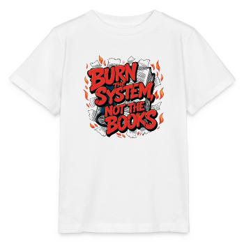 Burn the system - Stanley/Stella MINI CREATOR Kids’ T-Shirt - white - Front - Maike (125cm)