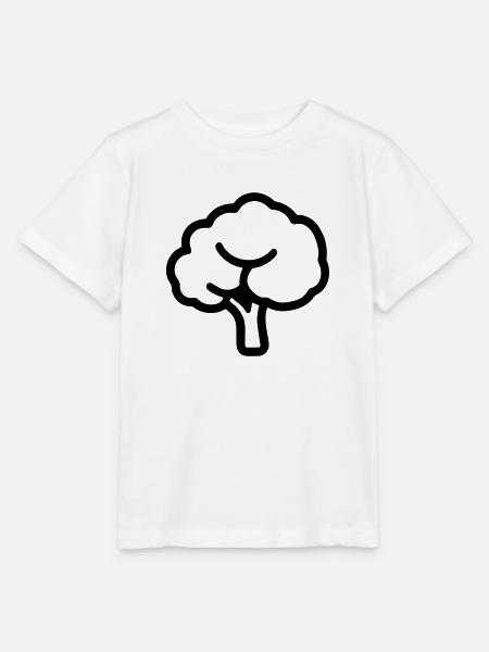 Brokkoli - Stanley/Stella Kinder T-Shirt MINI CREATOR  - Weiß