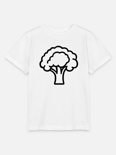 Brokkoli - Stanley/Stella Kinder T-Shirt MINI CREATOR  - Weiß