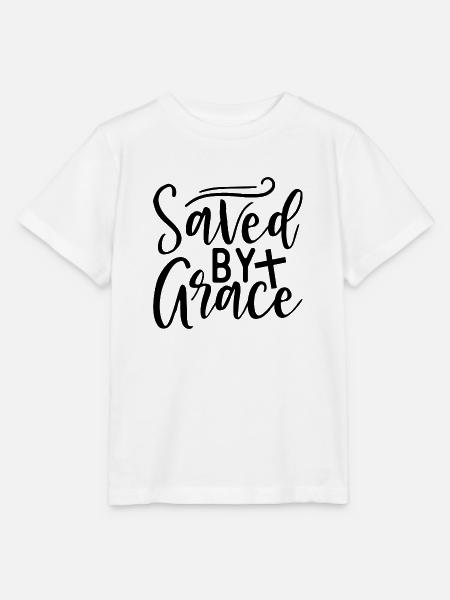 Saved by grace - Stanley/Stella Kinder T-Shirt MINI CREATOR - Weiß