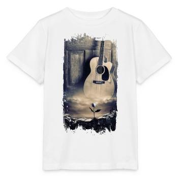 Acoustic Guitar Guitar Acoustic Guitar Music - Stanley/Stella MINI CREATOR Kids’ T-Shirt - white - Front - Maike (125cm)