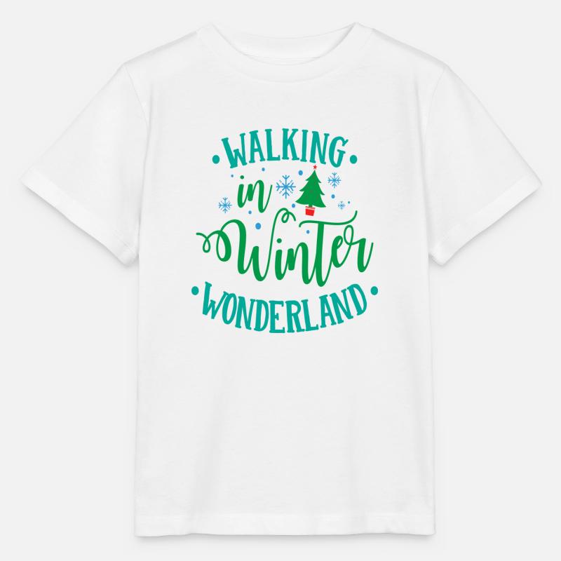 Pays des merveilles de l’hiver - T-shirt bio MINI CREATOR Stanley/Stella Enfant - blanc