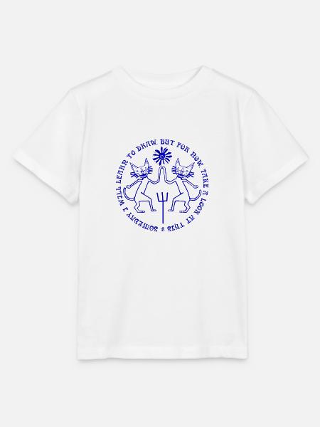 Zwei Schicksale von Katzen - Stanley/Stella Kinder T-Shirt MINI CREATOR - Weiß