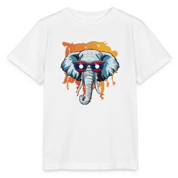 Laos Lao Laotian Flag Elephant Lao I Cadeau - T-shirt bio MINI CREATOR Stanley/Stella Enfant - blanc - Devant - Maike (125cm)