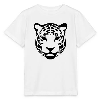 Léopard - T-shirt bio MINI CREATOR Stanley/Stella Enfant - blanc - Devant - Maike (125cm)