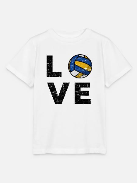 Liebe Volleyball - Stanley/Stella Kinder T-Shirt MINI CREATOR - Weiß