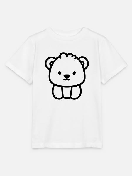 Teddybär - Stanley/Stella Kinder T-Shirt MINI CREATOR - Weiß