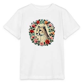 Cheetah - Stanley/Stella MINI CREATOR Kids’ T-Shirt - white - Front - Maike (125cm)