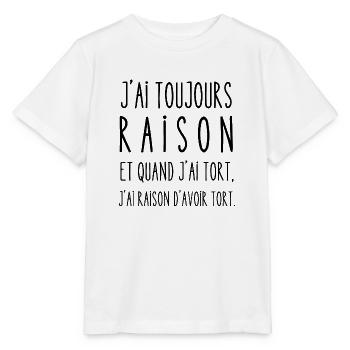 raison d'avoir tort - T-shirt bio MINI CREATOR Stanley/Stella Enfant - blanc - Devant - Maike (125cm)