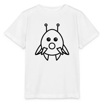 soucoupe volante - T-shirt bio MINI CREATOR Stanley/Stella Enfant - blanc - Devant - Maike (125cm)