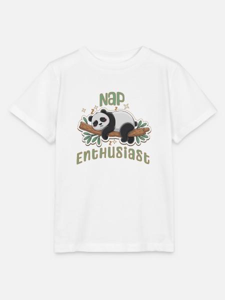 „Nap Enthusiast“ - Stanley/Stella Kinder T-Shirt MINI CREATOR  - Weiß
