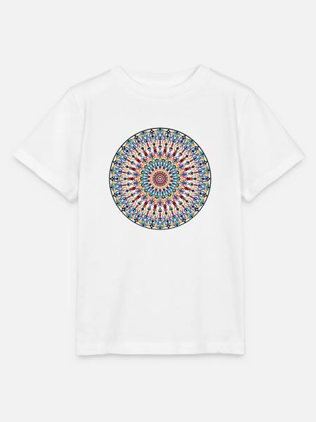 Mandala - Stanley/Stella Kinder T-Shirt MINI CREATOR  - Weiß