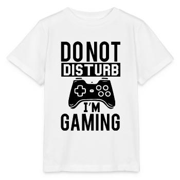 " Do Not Disturb I'm Gaming " - Stanley/Stella MINI CREATOR Kids’ T-Shirt - white - Front - Maike (125cm)