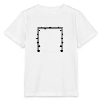 Gepunkteter Rahmen Quadratisch schwarz - Stanley/Stella Kinder T-Shirt MINI CREATOR  - Weiß - Vorne - Maike (125cm)