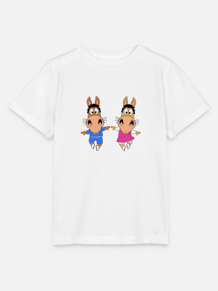 PFERD - PONYS - TANZEN - LIEBE - TANZPAAR - LOVE - Stanley/Stella Kinder T-Shirt MINI CREATOR - Weiß