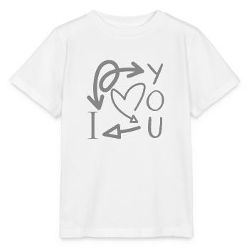 I love you - Stanley/Stella Kinder T-Shirt MINI CREATOR  - Weiß - Vorne - Maike (125cm)