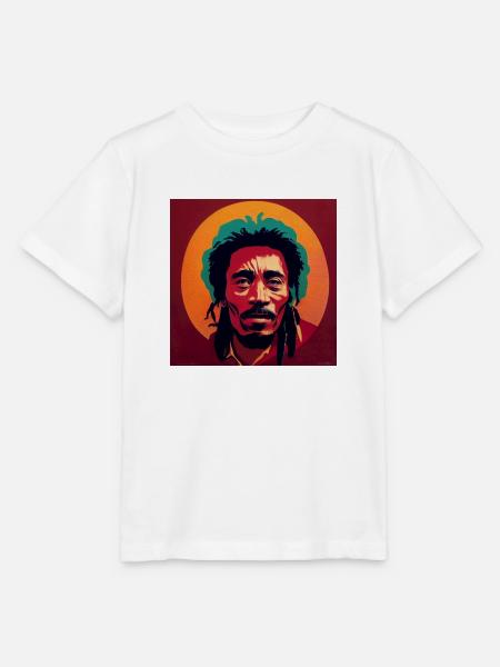Rastafari-graffiti-skizze - Stanley/Stella Kinder T-Shirt MINI CREATOR  - Weiß