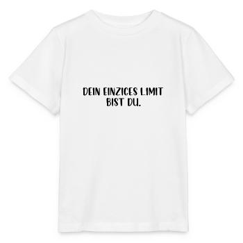 Dein einziges Limit bist du - Stanley/Stella Kinder T-Shirt MINI CREATOR  - Weiß - Vorne - Maike (125cm)