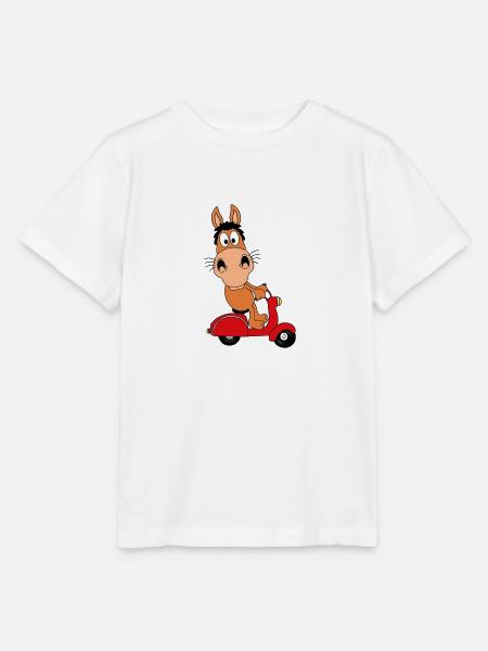 PFERD - PONY - ROLLER - TIER - TIERISCH - Stanley/Stella Kinder T-Shirt MINI CREATOR - Weiß