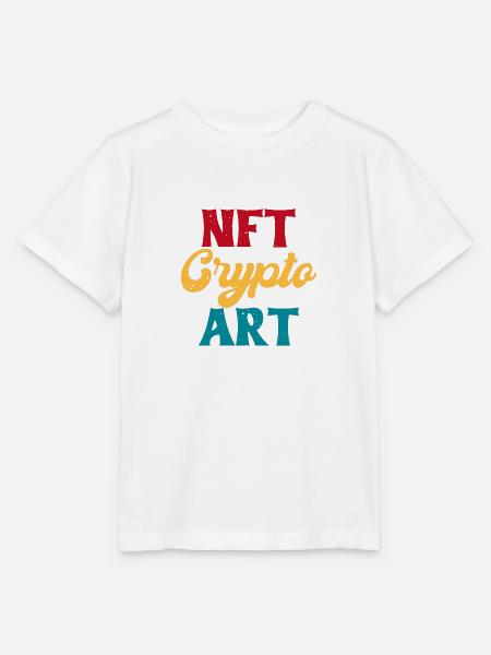 NFT Krypto Kunst - Stanley/Stella Kinder T-Shirt MINI CREATOR - Weiß