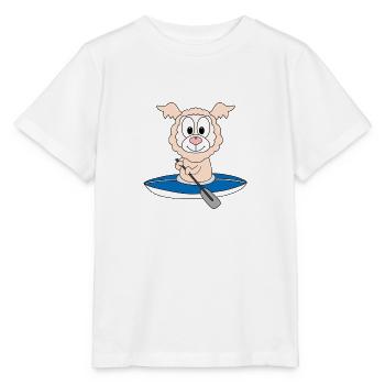 KJAK - KANU - LAMA - ALPAKA - WASSERSPORT - Stanley/Stella Kinder T-Shirt MINI CREATOR  - Weiß - Vorne - Maike (125cm)