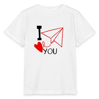 I love you - Stanley/Stella Kinder T-Shirt MINI CREATOR  - Weiß - Vorne - Maike (125cm)