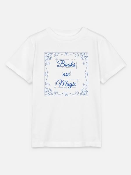 Bücher sind Magie - Stanley/Stella Kinder T-Shirt MINI CREATOR  - Weiß