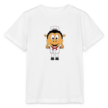SCHWARZES SCHAF - KOCH - BÄCKER - BERUF - Stanley/Stella Kinder T-Shirt MINI CREATOR  - Weiß - Vorne - Maike (125cm)
