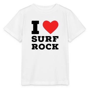 I love surf rock - Stanley/Stella MINI CREATOR Kids’ T-Shirt - white - Front - Maike (125cm)
