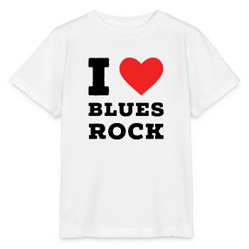 I love blues rock - Stanley/Stella MINI CREATOR Kids’ T-Shirt - white - Front - Maike (125cm)