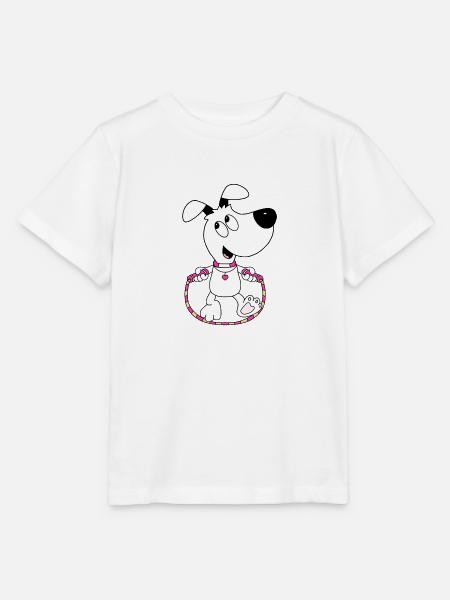HUND - SPRINGSEIL - TIER - TIERISCH - Stanley/Stella Kinder T-Shirt MINI CREATOR - Weiß