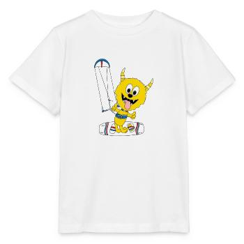 MONSTER - KITER - KITE - KITESURFER - KITEN - Stanley/Stella Kinder T-Shirt MINI CREATOR  - Weiß - Vorne - Maike (125cm)