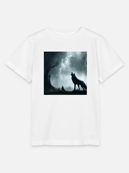 Brüllender Wolf - Stanley/Stella Kinder T-Shirt MINI CREATOR  - Weiß