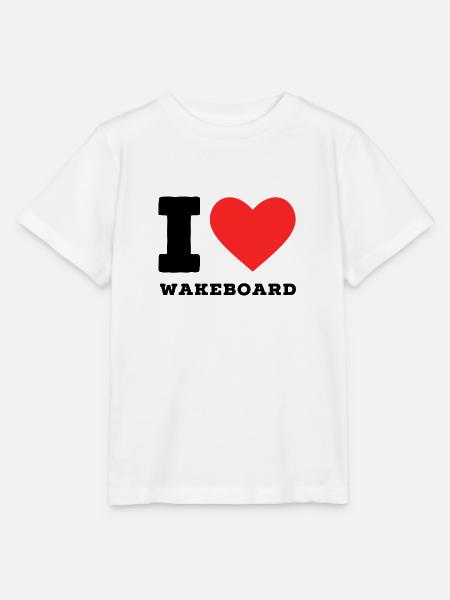 Ich liebe Wakeboard - Stanley/Stella Kinder T-Shirt MINI CREATOR - Weiß