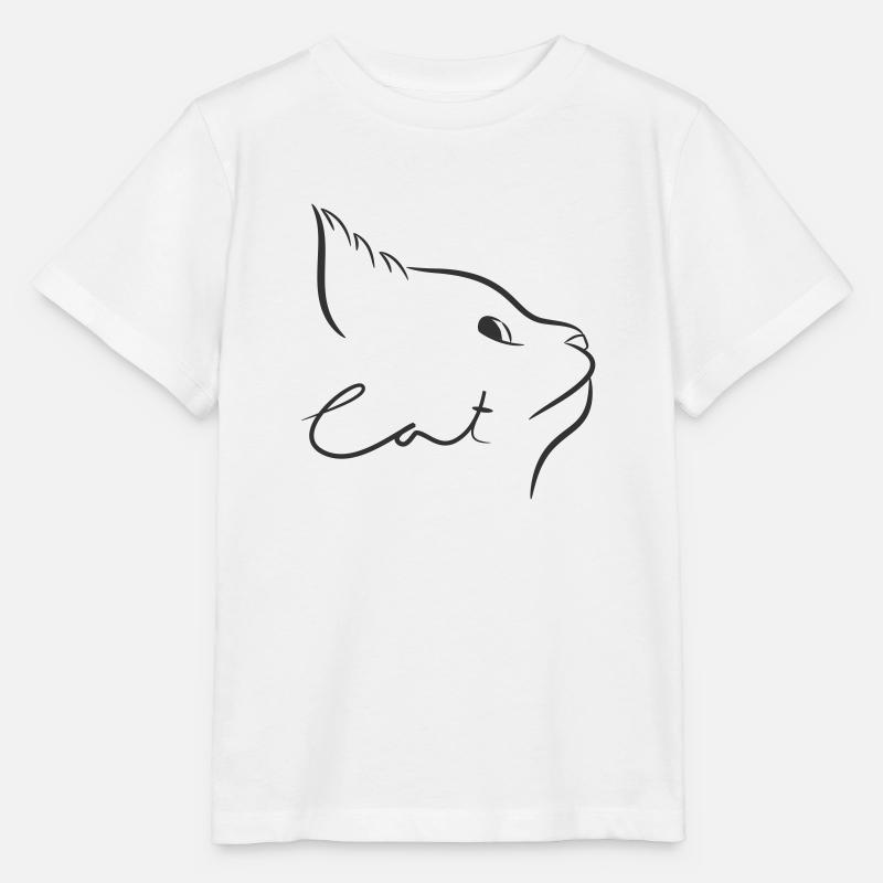 Chat - T-shirt bio MINI CREATOR Stanley/Stella Enfant - blanc