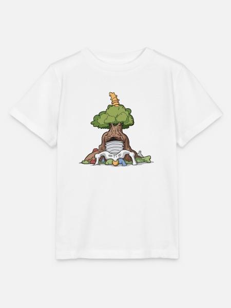 gnarled tree - Stanley/Stella Kinder T-Shirt MINI CREATOR - Weiß