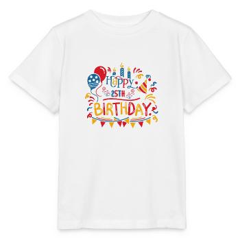 Alles Gute zum 25. Geburtstag Geschenke für fünfundzwanzigste 25-Jährige - Stanley/Stella Kinder T-Shirt MINI CREATOR  - Weiß - Vorne - Maike (125cm)