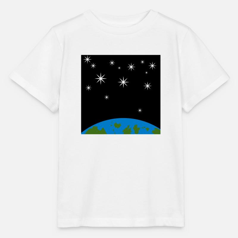 Erde und Sterne - Stanley/Stella Kinder T-Shirt MINI CREATOR  - Weiß