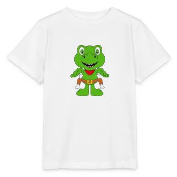 DINOSAURIER - DINO - COWBOY - WESTERN - SHERIF - Stanley/Stella Kinder T-Shirt MINI CREATOR  - Weiß - Vorne - Maike (125cm)