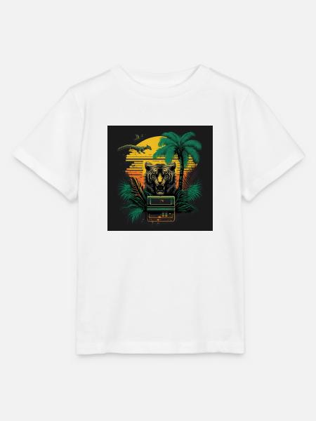 80s retro - Stanley/Stella Kinder T-Shirt MINI CREATOR - Weiß
